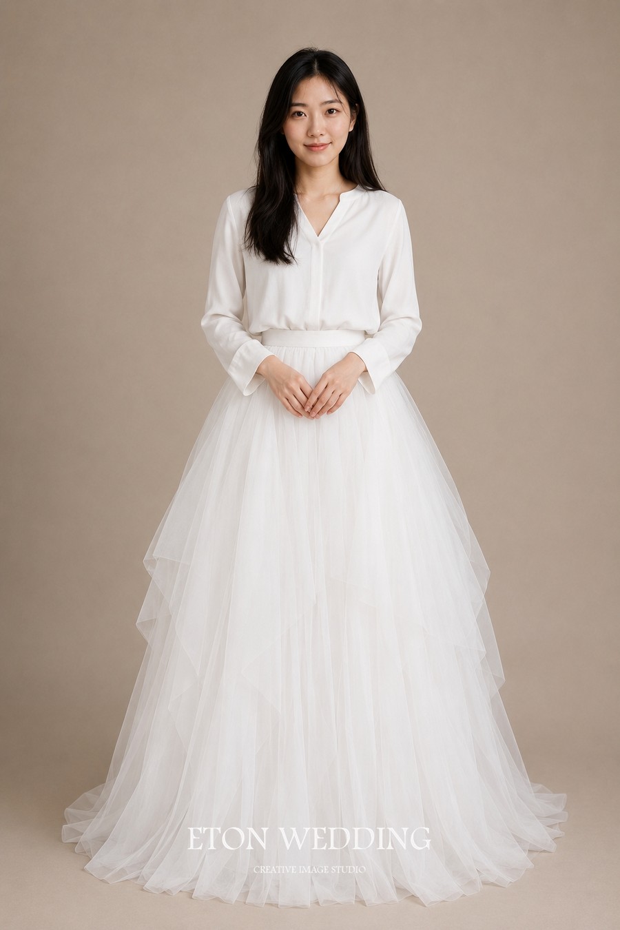 百變婚紗,兩件式輕婚紗,紗裙出租,輕婚紗
